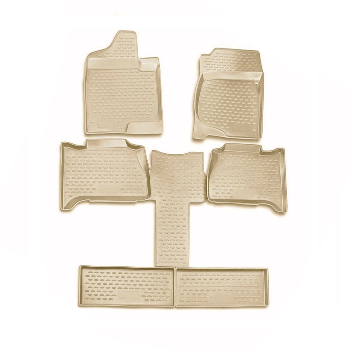 Chevrolet Tahoe Floor Mats - Omac - Rubber TPE - Beige - '07-'14